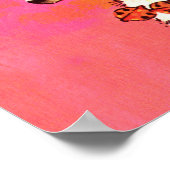 retro vintage kerstaherder Holiday Poster (Hoek)