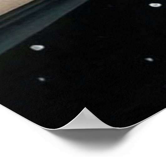 Retro vintage kerstart deco lady poster (Hoek)