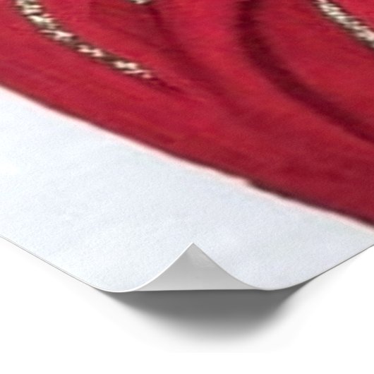 Retro vintage kerstart deco lady poster (Hoek)