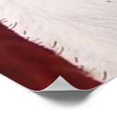 Retro vintage kerstart deco lady poster (Hoek)