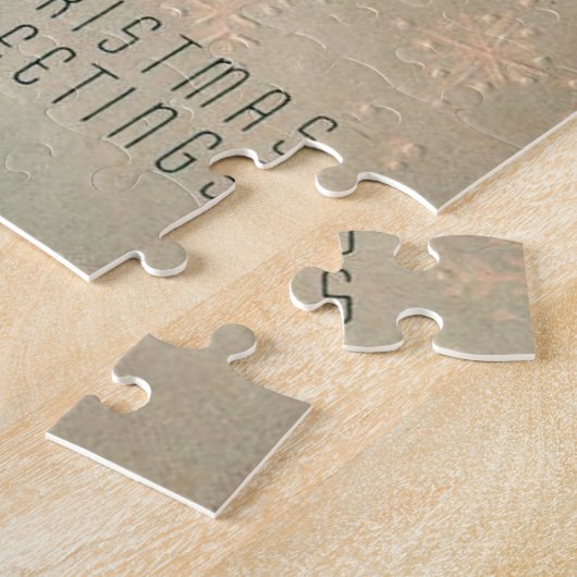 Retro Vintage-kerstbellen Legpuzzel (Zijkant)