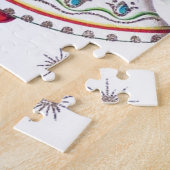 Retro vintage kerstbellen legpuzzel (Zijkant)