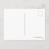 Retro Vintage Kerstboom briefkaart (Achterkant)