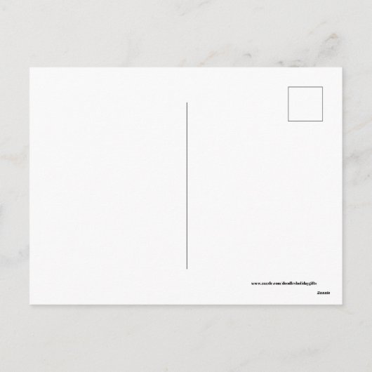 Retro Vintage Kerstboom briefkaart (Achterkant)