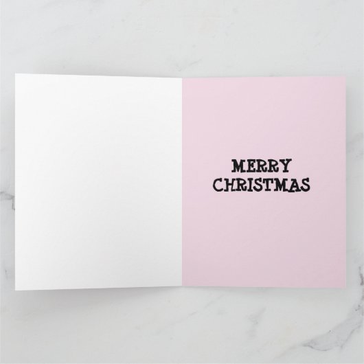 RETRO VINTAGE KERSTBOOM Kerstkaart Kaart (Binnen)