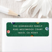 Retro Vintage Kerstboom Retouradres Label (Insitu)