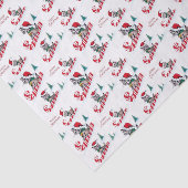 Retro vintage kerstcadeau tissuepapier (Detail)