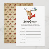 Retro Vintage-kerstcadeaugame met Baby shower (Voorkant / Achterkant)