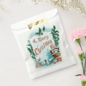 Retro Vintage-kerstcadeautjes voor kerstmis Bedankzakje (Gezegeld)