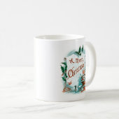Retro Vintage-kerstcadeautjes voor kerstmis Koffiemok (Voorkant rechts)