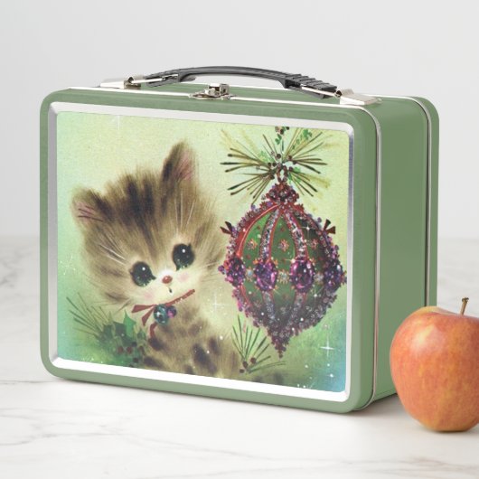 retro vintage kerstcat Holiday (In situ)