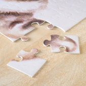 retro vintage kerstcat Holiday Legpuzzel (Zijkant)