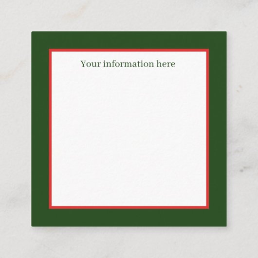 retro vintage kerstcats Holiday Vierkante Visitekaartje (Achterkant)