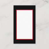 Retro vintage kerstdame: bericht toevoegen visitekaartje (Achterkant)