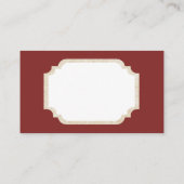 Retro Vintage-kerstdame: berichtkaart Visitekaartje (Achterkant)