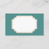 Retro Vintage-kerstdame: berichtkaart Visitekaartje (Achterkant)