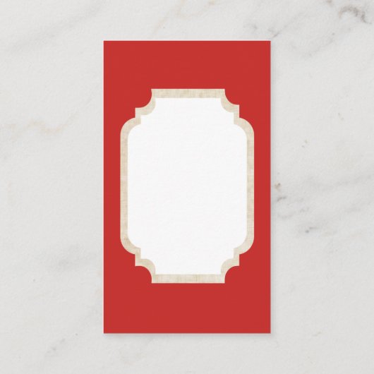 Retro Vintage-kerstdame: berichtkaart Visitekaartje (Achterkant)