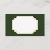 Retro Vintage-kerstdame: berichtkaart Visitekaartje (Achterkant)