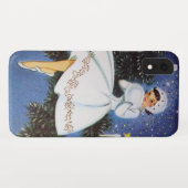 Retro vintage kerstdame Case-Mate iPhone case (Achterkant (horizontaal))