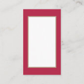 Retro vintage kerstdame visitekaartje (Achterkant)