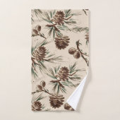 Retro Vintage-kerstdenkers Bad Handdoek (Handdoek)