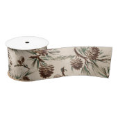 Retro Vintage-kerstdenkers Satijnen Lint (Spoel)