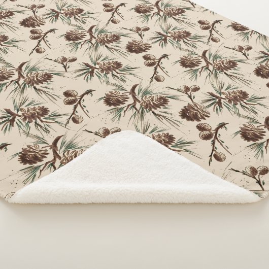 Retro Vintage-kerstdenkers Sherpa Deken (3/4)