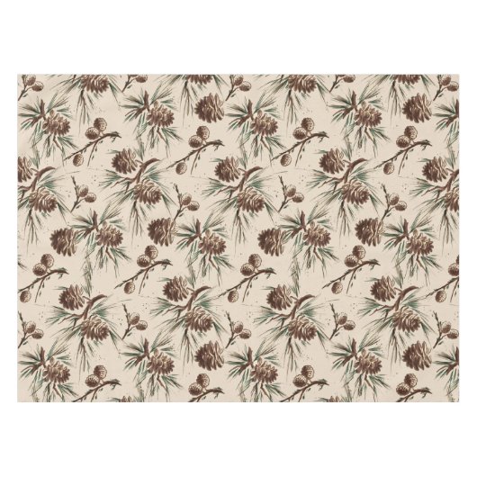 Retro Vintage-kerstdenkers Tafelkleed (Voorkant (Horizontaal))