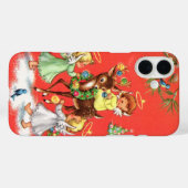 Retro vintage Kerstengelen Case-Mate iPhone Case (Achterkant (horizontaal))