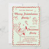Retro Vintage Kerstfeest Kaart (Voorkant)
