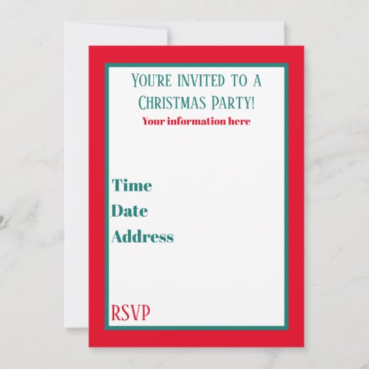 Retro vintage kerstfeest kaart (Achterkant)