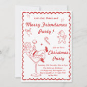 Retro Vintage Kerstfeest Kaart (Voorkant)