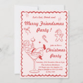 Retro Vintage Kerstfeest Kaart (Voorkant)