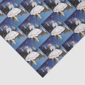 retro vintage kerstfeest party tissuepapier (Detail)