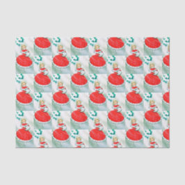 Retro Vintage-kerstfeest Tissuepapier