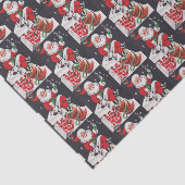 Retro Vintage-kerstfeest Tissuepapier (Detail)