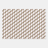 Retro vintage kerstfeestdag inpakpapier vel (Voorkant 3)