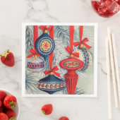 Retro Vintage-kerstfeestdag Servet (Insitu)