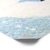 Retro vintage kersthert Holiday poster (Hoek)