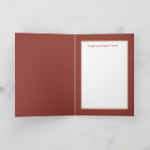 retro vintage kersthert voegt sentiment toe feestdagen kaart (Binnen)