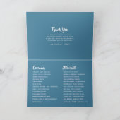 Retro Vintage kersthuwelijk Programma (Binnen)