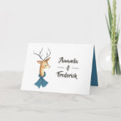 Retro Vintage kersthuwelijk Programma (Voorkant)