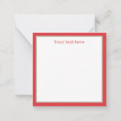 retro vintage kerstinnemende dame voegt tekst toe notitiekaartje (Achterkant)