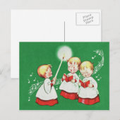 Retro vintage Kerstkaart Feestdagenkaart (Voorkant / Achterkant)