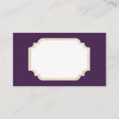 Retro Vintage-kerstkat: berichtkaart toevoegen Visitekaartje (Achterkant)