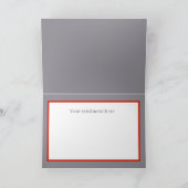 retro vintage kerstkat voegt sentiment toe feestdagen kaart (Binnen)