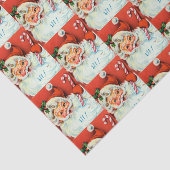 retro Vintage kerstkerstfeest Tissuepapier (Detail)