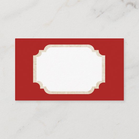 Retro Vintage-kerstkerstkaart Visitekaartje (Achterkant)