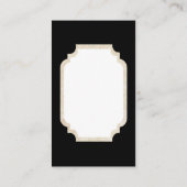 Retro Vintage-kerstkerstkaart Visitekaartje (Achterkant)