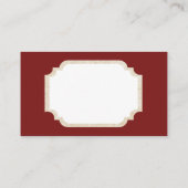 Retro Vintage-kerstkerstkaart Visitekaartje (Achterkant)